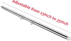 2pcs Silver Portable Exercise Spreader Bar, Restore Pilates Sports Aid Training Fitness Gear Pilates Aid Kit, Home Yoga Gym Kit with Fur Flocking Storage Bag