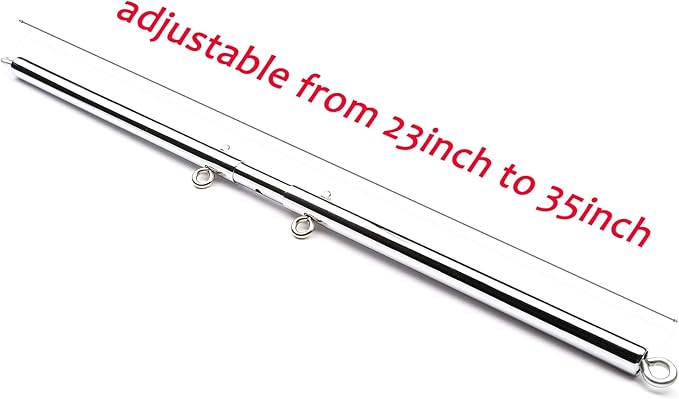 Sovyime 2pcs Silver Portable Restore Spreader Bar, Exercise Guide Pilates Sports Aid Training Fitness Gear, Home Yoga Gym Kit