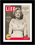 Creative Picture Frames 10.5 x 14 Magazine Frame with Full-Strength Glass, Holds Up To A 1/4" Thick Media with Installed Hangers for Easy Mounting, 12x16 Manhattan Black Frame with White Mat