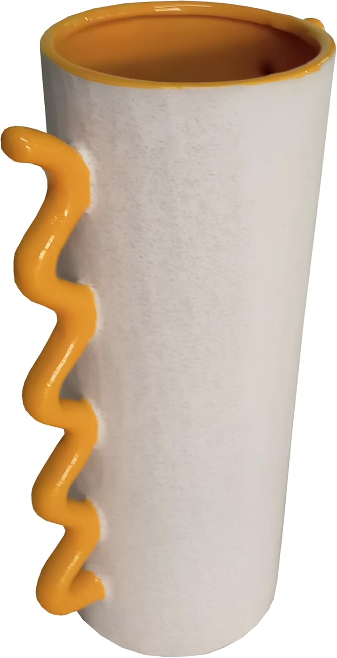 アビテ(Habiter) Avite IG-201-YE Ceramic Umbrella Stand Delanna Umbrella Stand (Yellow) 8.1 x 5.1 x 13.0 inches (20.5 x 13 x 33 cm)