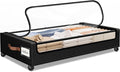 Under Bed Storage with Wheels 1Pack Storage Containers with Clear Window&Label Under Bed Drawers Rolling Under Bed Storage for Clothes,Shoes, Blankets (30.71 x 16.93 x 6.69 in, Black)