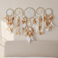 Dream Catchers Boho Wall Decor Moon and Sun Feather Handmade Traditional Dream Catcher Wall Hanging Decor for Kids Bedroom Adult Living Room Home Bohemian Decorations (Camels Set)