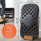 FluidStance Adult Balance Board for Standing Desk - Anti Fatigue USA Made 360 Degree Rocker Wobble Board as Exercise Equipment to Increase Focus & Movement - Sustainable Anti-Slip Plane Standing Board