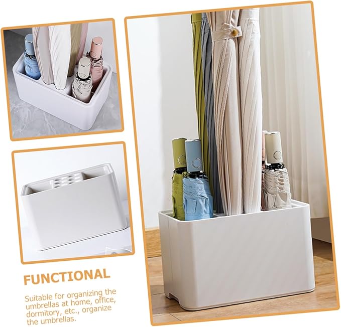 Adjustable Umbrella Rack Entryway Stand Umbrella Holder for Deck Plastic Organizer Hotel Office Use