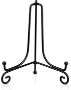 Artliving Plate Stands for Display, 8 Inch Black Iron Easel Plate Display Photo Holder Stand, Displays Picture Frames, Decorative Plates, Tablets and Art (2 pack)