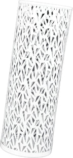 Jectse Umbrella Stand, Freestanding Round Metal Umbrella Holder Bin Hollowed Rain Collection Umbrella Organizer Bin for Home Office Entryway (White), Jectse021nsfg9dv-16