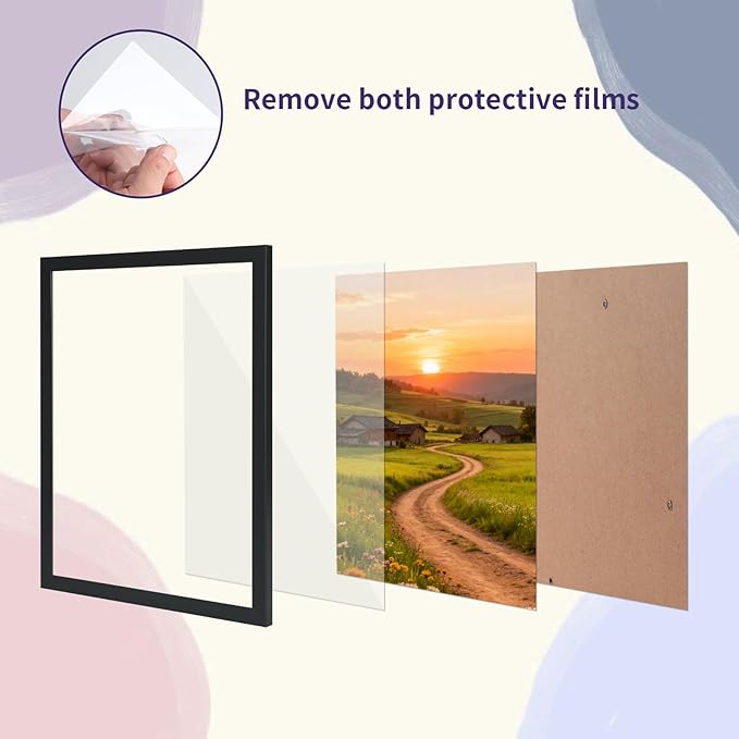 8x10 Black Picture Frames Set of 12 for Displaying 8 x 10 Photos, Multi 8x10 Frames Collage for Wall or Tabletop, Horizontal or Vertical Display