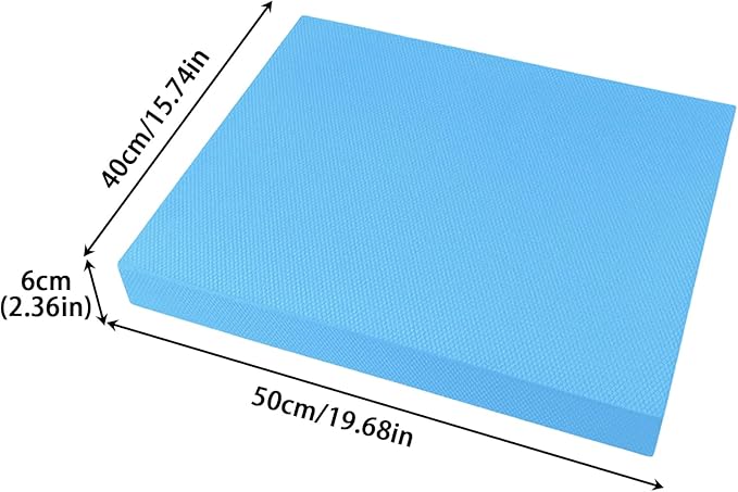 Stability Pad - 50x40cm Soft Thick Stability Mat - Balance Cushion Foam Pads for Exercise | for Women Men Home Gym Floor Yoga Workout Physical Training Stretching