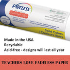 Fadeless Bulletin Board Paper, Fade-Resistant Paper for Classroom Decor, 48” x 12', Graffiti Wall, 1 Roll