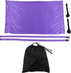 Tyenaza Aerial Yoga Swing Set, Aerial Yoga Door Hanging Trapeze Sling Kit, Waist Back Leg Stretch Strap, Leg Stretching Assist Trainer(紫色)