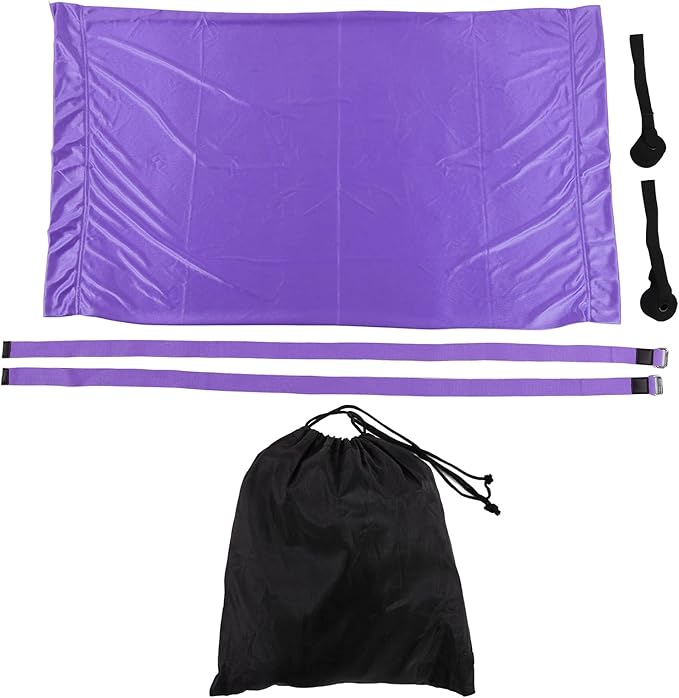 Tyenaza Aerial Yoga Swing Set, Aerial Yoga Door Hanging Trapeze Sling Kit, Waist Back Leg Stretch Strap, Leg Stretching Assist Trainer(紫色)