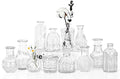 Mini Bud Vases Centerpieces for Tables,Clear Bud Vases for Flowers,Small Flower Vases Suitable for Birthday Party,Anniversary,Wedding Reception,Baby Shower (Clear, 12PCS)