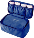 vanki 1 pc Portable Travel Drawer Dividers Closet Organizers Bra Underwear Storage Bag,Navy Blue