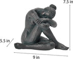 Guichifun Yoga Dancer Statue Home Decoration - Resin Sculpture Modern Creative Home Ballet Dancers Handicrafts Art Ware Shelf Decor Living Room Ornament Gifts 9 x 5.5 x 7.5 Inch
