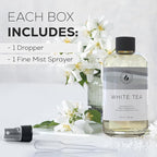 Aroma Country White Tea Diffuser Oil - Luxury Essential Oils for Diffuser Refill & Air Freshener Room Spray, Long-Lasting, Natural Fragrance and Hotel Scent for Diffusers & Machines (8.5 Fl Oz)