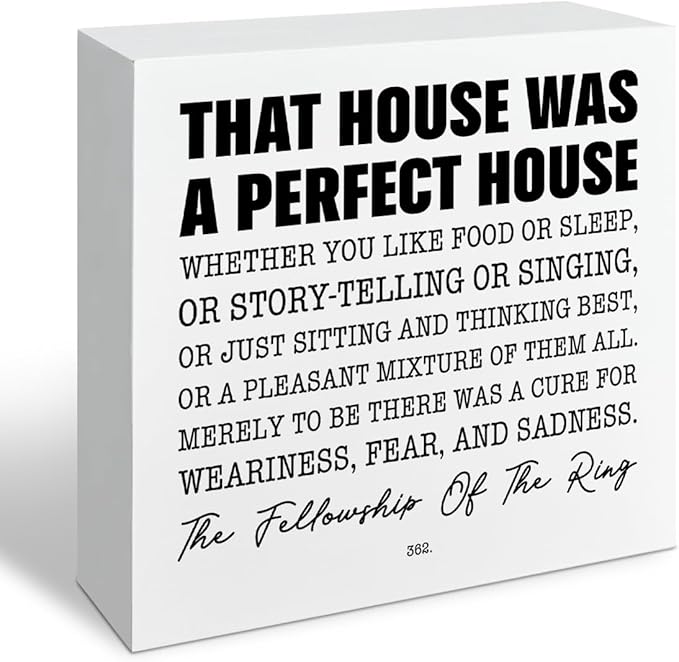Motivational Home Decor, Literary Home Decor, Inspirational Saying, Living Room Decorate, Family Wall Desk Decoration, Rustic Farmhouse Wall Decoration, Office Accessories 5.1x5.1inches C24