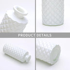 Brajttt Bud Vase Set of 25, White Vases, Glass Bud Vases in Bulk, Small Vases for Mini Flower Vase Set, Cute Vintage Glass Vases Set for Flower,Wedding,Home,Centerpiece Table Decorations