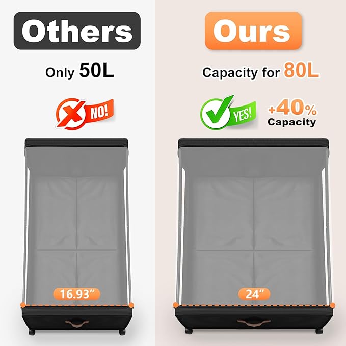 Larger Under Bed Storage with Wheels, 2-Pack XXL Underbed Shoe Storage with Clear Lid, Easy Pull-out Rolling Under Bed Storage Containers, Underbed Storage Bins for Clothes, Shoes, Black