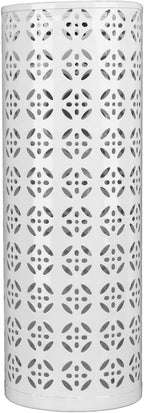 Metal Round Umbrella Stand Rack, Freestanding Tall Round Basket Umbrella Holder Bin for Entryway Home Office (S)