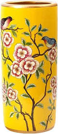 Ceramic Umbrella Stand Umbrella Holder For Entryway,Floor Standing Vase Storage Bucket(F)