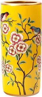 Ceramic Umbrella Stand Umbrella Holder For Entryway,Floor Standing Vase Storage Bucket(F)