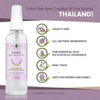 Lavender Room and Pillow Spray, Natural Aromatherapy Sleep Spray with Lavender Essential Oil for Relaxation, Fabric & Bedding Mist, Non-Aerosol Odor Neutralizer