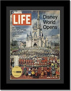 Creative Picture Frames 10.5 x 13.12 Magazine Frame with Full-Strength Glass, Holds Up To A 1/4" Thick Media with Installed Hangers for Easy Mounting, 12x14 Manhattan Black Frame with Black Mat
