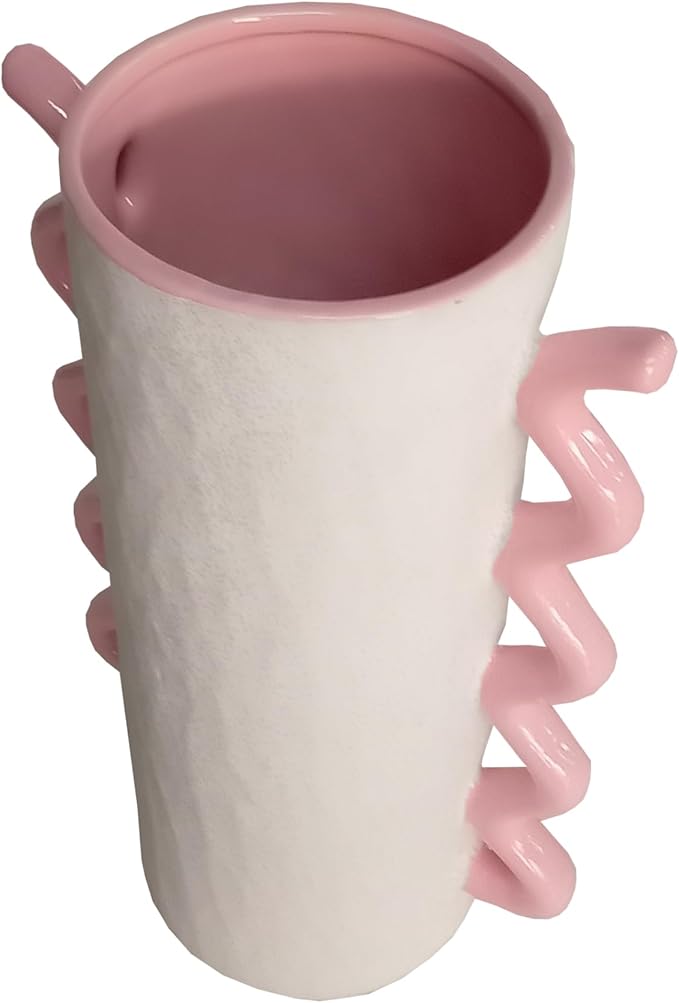アビテ(Habiter) Avite IG-201-PK Ceramic Umbrella Stand Delanna Umbrella Stand (Pink) 8.1 x 5.1 x 13.0 inches (20.5 x 13 x 33 cm)