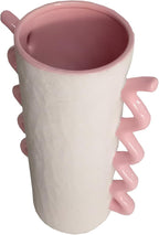 アビテ(Habiter) Avite IG-201-PK Ceramic Umbrella Stand Delanna Umbrella Stand (Pink) 8.1 x 5.1 x 13.0 inches (20.5 x 13 x 33 cm)
