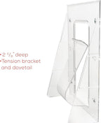 Deflecto Stand-Tall Wall Magazine Holder, Wall Mount Display, Break-Resistant Pocket, Clear, 9-1/8"W x 11-3/4"H x 2-3/4"D (55501)
