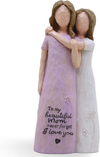 Mom Birthday Gifts, Mother of The Bride Gift, Mom Valentine Gift, Sculpted Hand-Painted Figurine