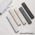 SURI Mezuzah for Door with Scroll – 6 Inch Modern Mezuzah Case with Non Kosher Scroll Included, Fits up to 5” Scroll, Easy Adhesive Installation, Gift Box Included