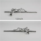 ShineOnAngel Crucifix Wall Cross, 12 Inch Silver Color Durable Resin Wall Crucifix Modern Home Decor, Hand Painted Antique Style Jesus Cross for Wall Religious Housewarming Gifts