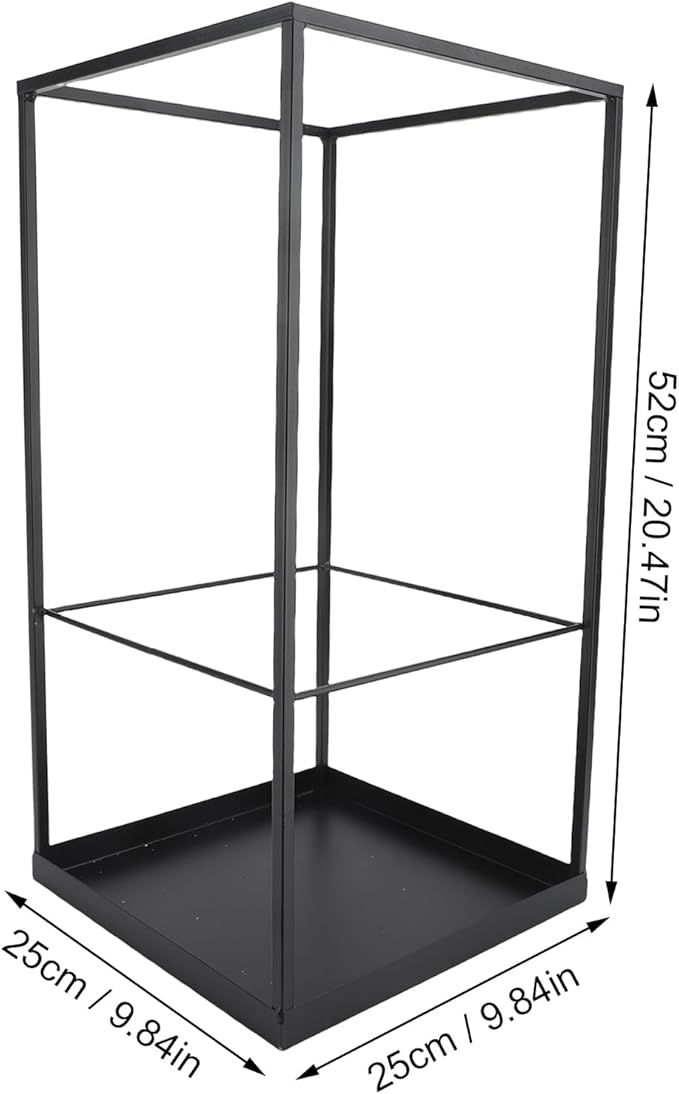 Umbrella Holder for Indoor Entryway, Large Metal Umbrella Stand with Removable Water Tray and Hooks, Umbrella Rack Storage for Home, Office, Hotel