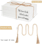 Decorative Books for Home Decor, Wooden Faux Book for Decoration, Farmhouse Stacked Display Books (Take time to do)