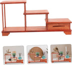 Wooden Tiered Display Stand Home Decor Aesthetic Riser for Figurines Wooden Riser Holder for Decor