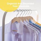 Wooden Hangers 30 Pack Clothes Hanger for Daily Used,Coat Hangers for Closet,Heavy Duty Wood Hanger for Suit, Shirts, Jackets, Dress, Pant （Light Natural）