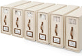 6 Pack Foldable Bed Sheets Set Organizers and Storage(Cal King Size),Linen Fabric Closet Organizers with Window,Folding Bedding Storage Box for Bedsheets and Pillow Cube Organizer-Beige