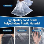 Clear Large Storage Bags, Pack of 6, 32 x 42" Dustproof Space Saver Bag, 1.6 Mil Jumbo Moistureproof Storage Bag, Waterproof Storage Bag for Humidifer, Floor Fan, Blanket, Comforter and More
