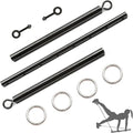 Sovyime Black Portable Exercise Spreader Bar, Restore Pilates Sports Aid Training Fitness Gear Pilates Aid Kit, Home Yoga Gym Kit (Black)