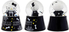 Sanrio Hello Kitty Black Skeleton Mini Light-Up Snow Globe with Swirling Glitter Display | 3 Inches Tall
