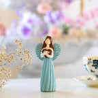 Remembrance Angel Figurines,Sympathy Gifts for Loss of Loved one,Grief Gifts for Women,Memorial Gifts to Hold Each one Safely in Your Heart,Sculpted Hand-Painted Figurine.Keep Memories Alive