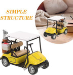 ibasenice Small Golf Cart Model - Realistic Tabletop Alloy Ornament & Collectible Figurine, Lightweight Mini 1:20 Scale Golf Cart Decorations for Home Office, Golfcart Cake Topper for Kids Party