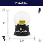 Funny Novelty Snow Globe – Quirky Mini Desk Gift for Office, Home, or Holiday – Unique Collectible Gag Gift for Friends and Coworkers - Struggle Bus