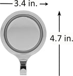 Haute Decor Attract Pinch-Free Magnetic Wreath Hanger (Silver) - 1 Pack - Magnetic Hook for Metal Doors and Surfaces