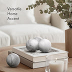 Creative Scents Black & White Small Set of 8 Marble Look Decorative Balls for Bowls – Decorative Orbs Spheres for Coffee Table Centerpiece, Dining Table, Living Room - Modern Bowl Fillers for Home