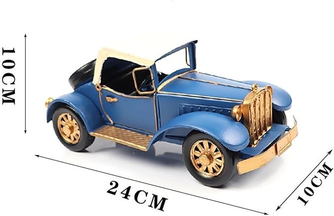 Collectible Vehicles Metal Classic Cars Model for Home Decor, Red Argent