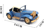 Collectible Vehicles Metal Classic Cars Model for Home Decor, Red Argent