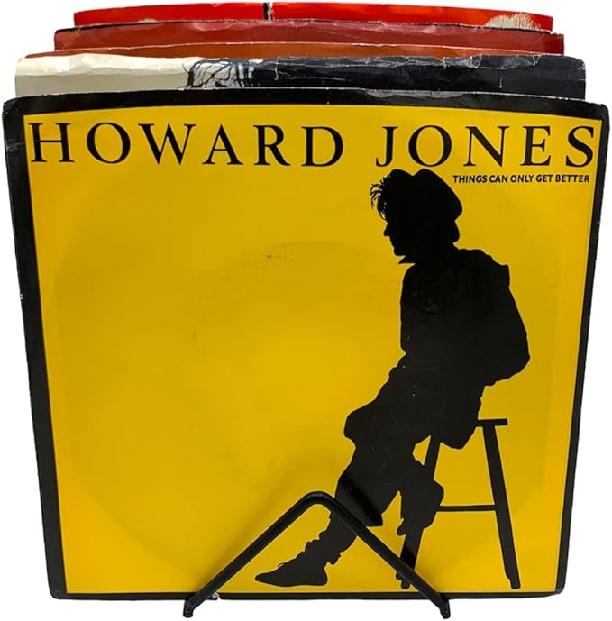 File Folder Rack Magazine Holder - Vinyl Record Storage Display Stand Metal Newspaper Book and LP Album Organizer Display