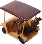 BESPORTBLE Wooden Vehicle Ornament Antique Car Model Handmade Retro Desktop Decoration for Home and Office Unique Rustic Car Sculpture for Bookshelf and Cozy Atmosphere